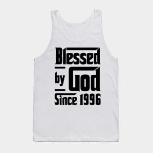 Blessed By God Since 1996 27th Birthday Tank Top